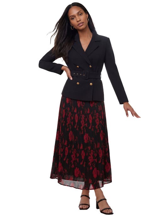 Jacket & Pleated Skirt Suit