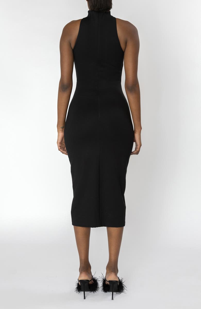 ISRAELLA KOBLA Sistine Cutout Detail Body-Con Dress, Alternate, color, Black