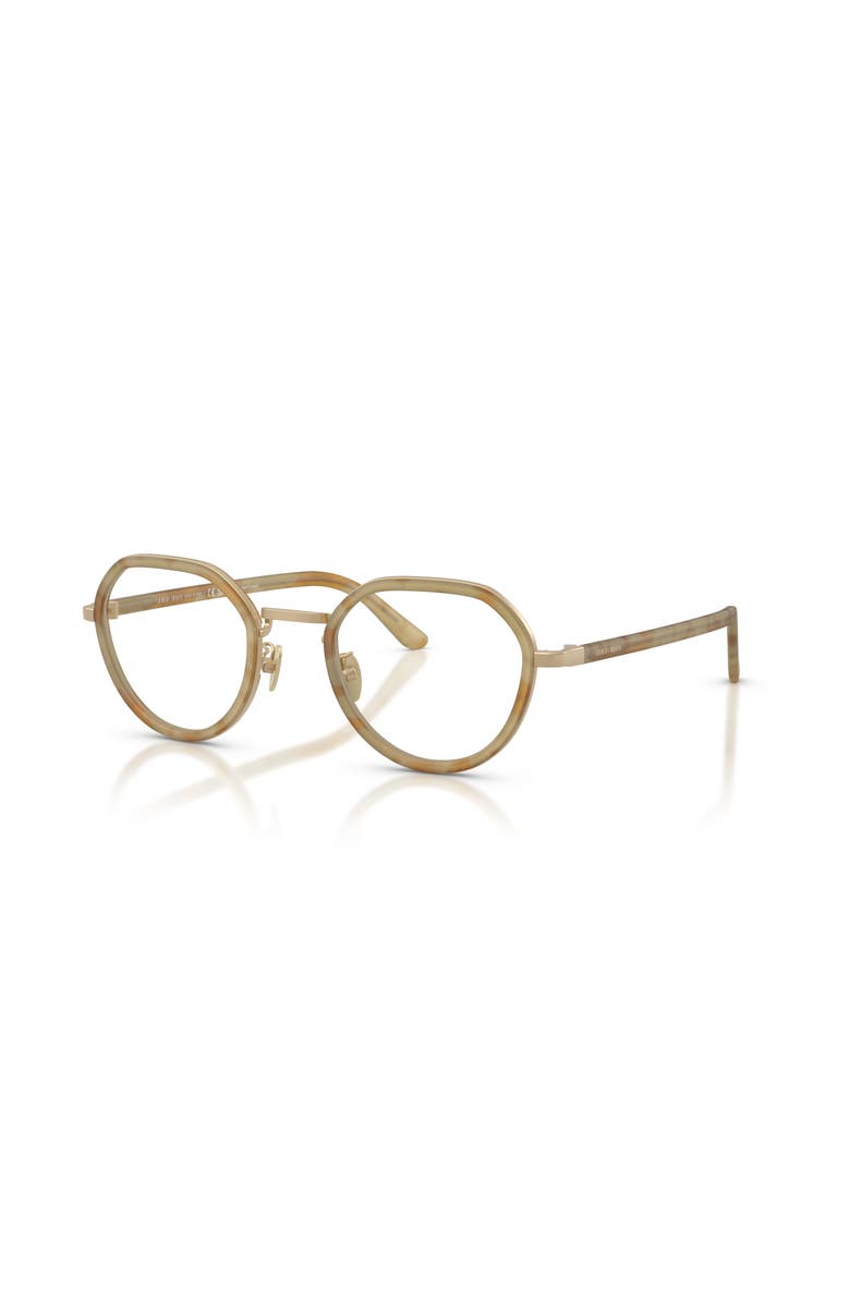 Giorgio Armani 47mm Round optical glasses, Main, color, Brown
