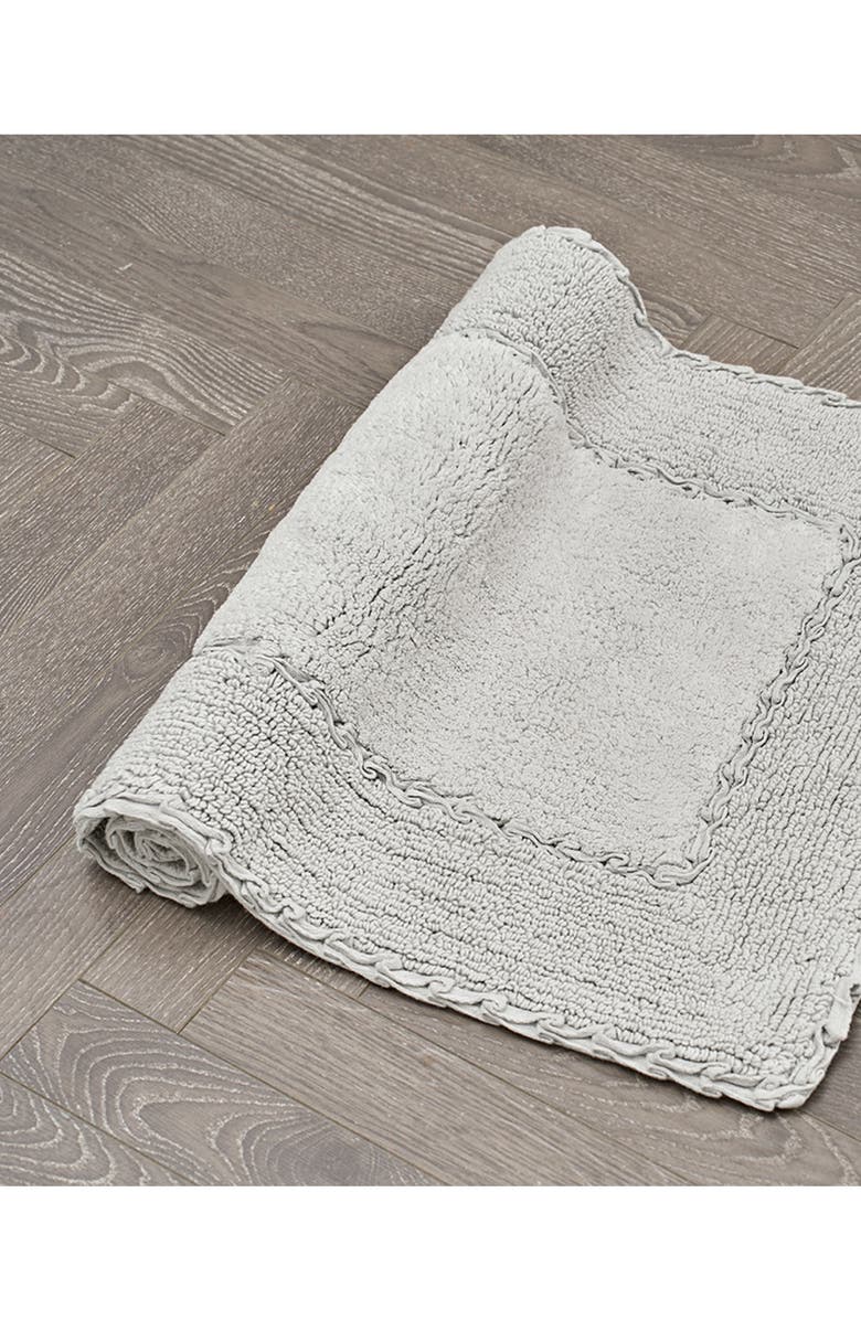 Laura Ashley Ruffle Cotton 2-Piece Bath Mat Set, Alternate, color, Light Grey