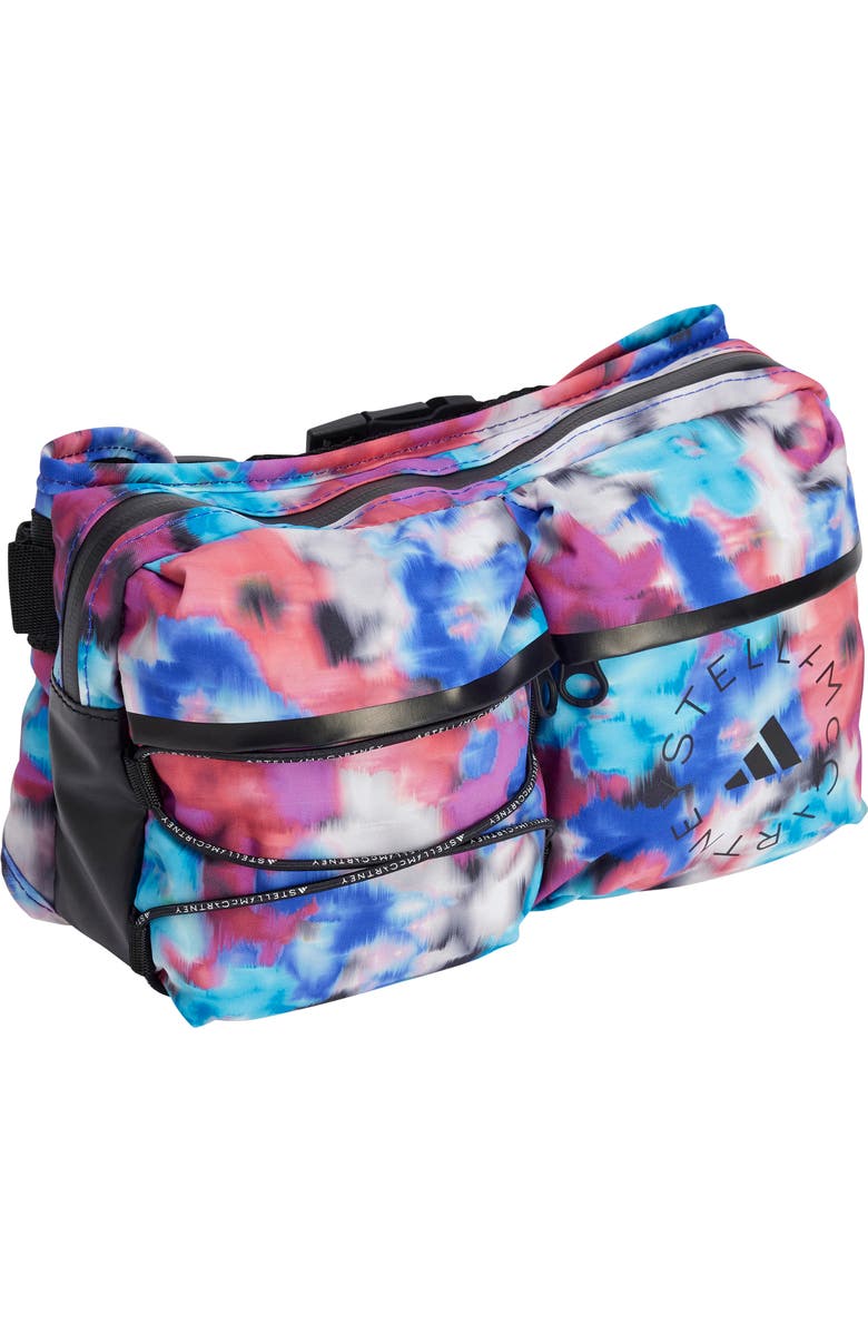 adidas by Stella McCartney Print Belt Bag, Alternate, color, Black Multi