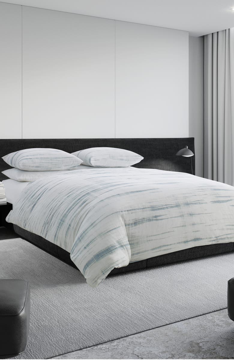 Vera Wang Marble Shibori Duvet Cover, Main, color, 