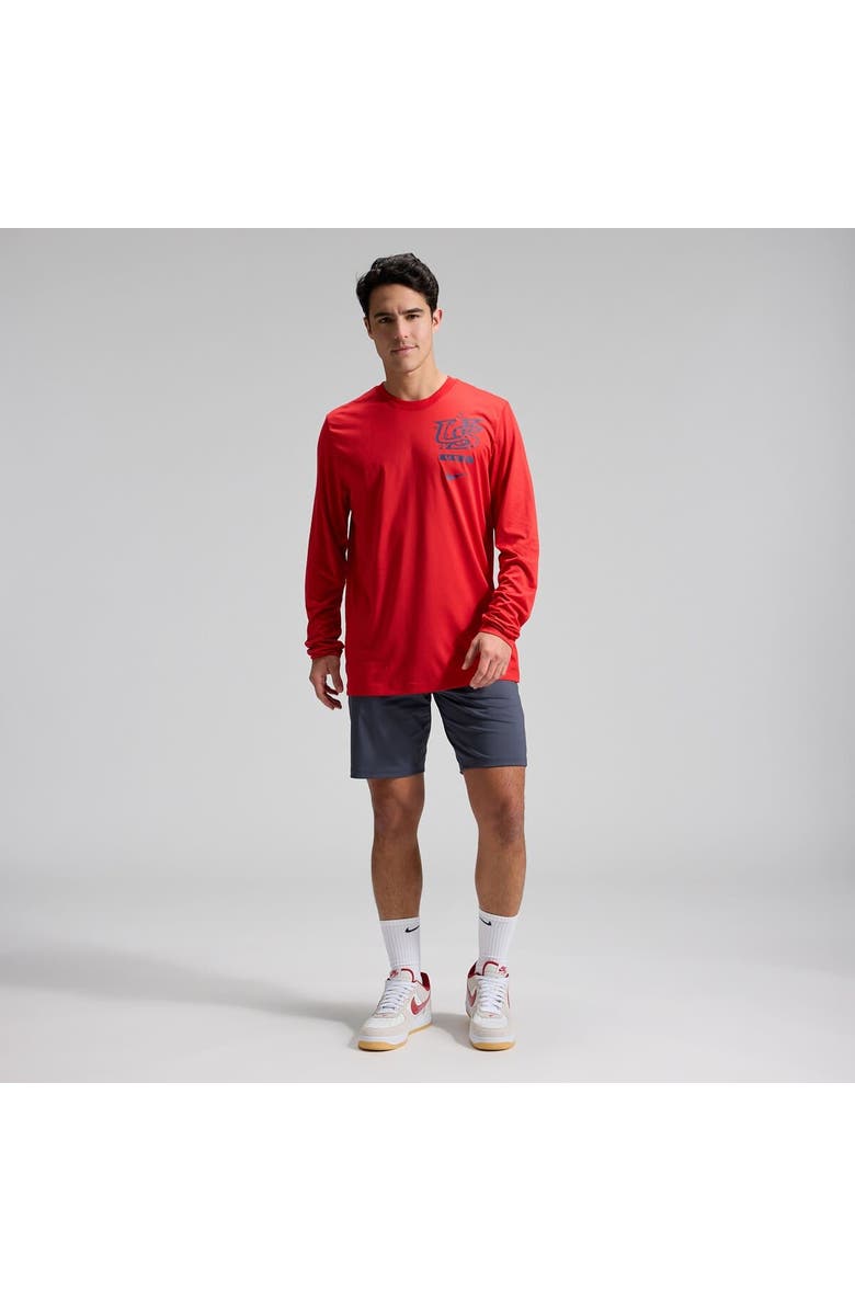 Nike Men's Nike  Red USA Baseball 2026 World Baseball Classic Legend Dri-FIT Long Sleeve T-Shirt, Alternate, color, Red