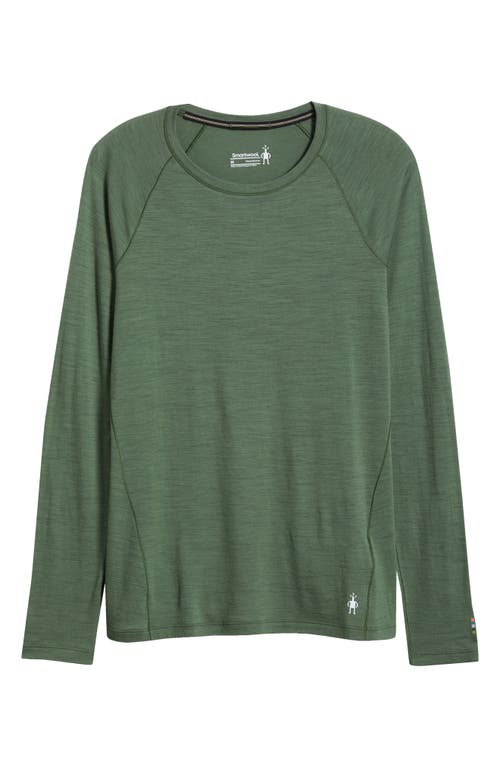 Smartwool Classic Thermal Long Sleeve Merino Wool Base Layer T-shirt In Fern Green