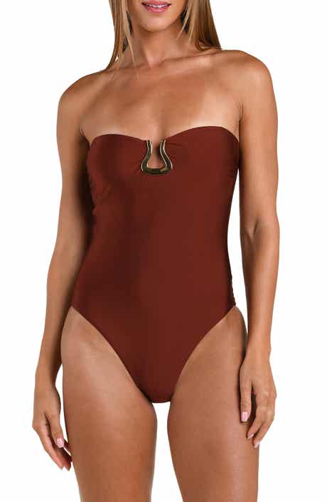 Solids Strapless One-Piece Swimsuit