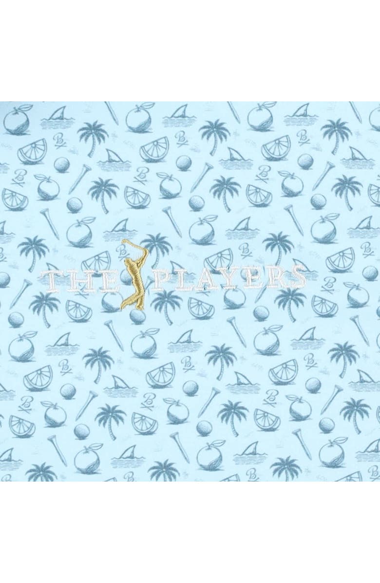 BARSTOOL GOLF Men's Barstool Golf  Light Blue THE PLAYERS Florida Printed Polo, Alternate, color, Light Blue