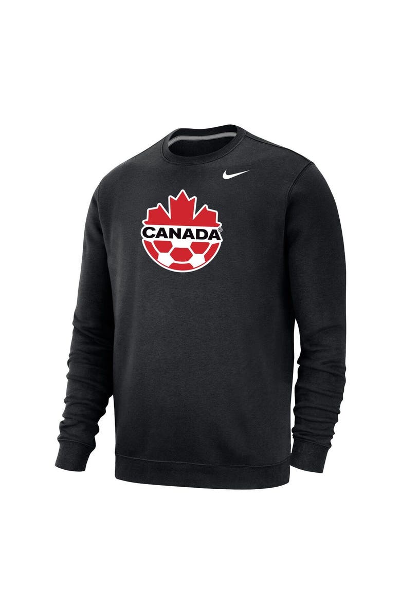 Nike Men's Nike Black Canada Soccer Fleece Pullover Sweatshirt, Alternate, color, Black