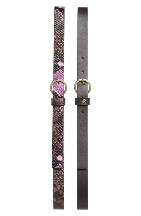 Pack of 2 Assorted Belts