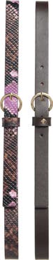 Kate Spade New York Pack of 2 Assorted Belts