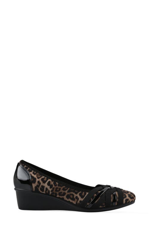 Cliffs By White Mountain Bowie Wedge Pump In Animal Print