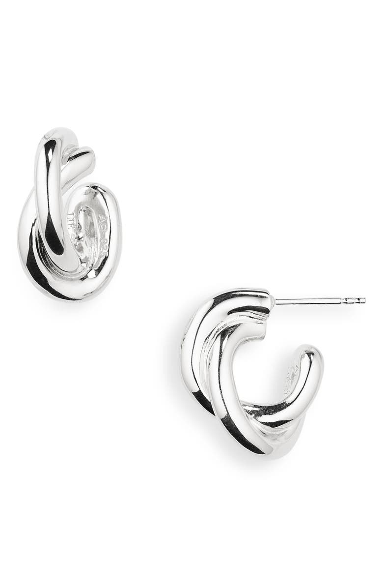 Lié Studio The Diana Hoop Earrings, Main, color, 925 Sterling Silver