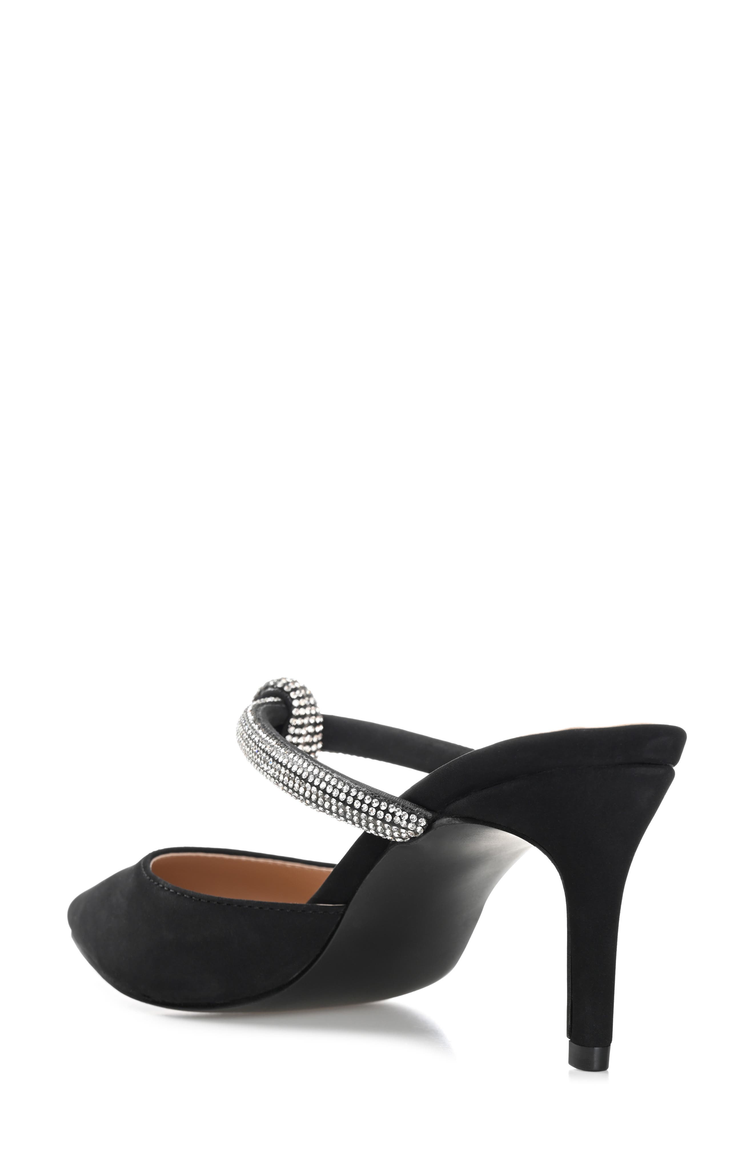 Journee Collection Lunna Crystal Embellished Pump - Wide Width, Alternate, color, Black