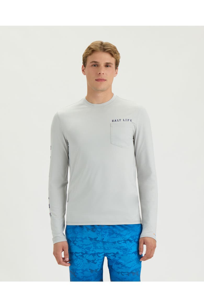 Bottoms Up  Performance Long Sleeve Tee, Main, color, MIST GREY HEATHER