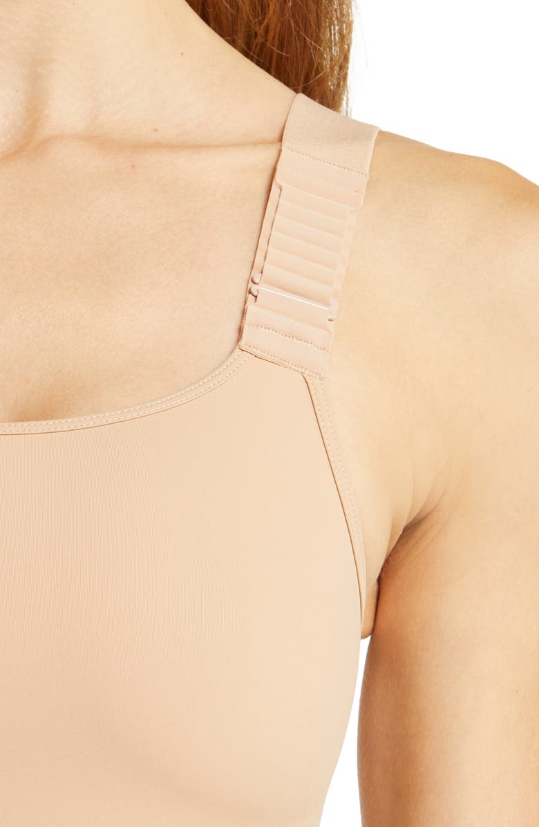 TomboyX Adjustable Compression Crop Top, Alternate, color, Chai