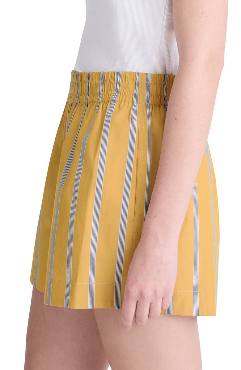 Madewell Pull-On Shorts in Washed Cotton Poplin, Alternate, color, Chantrelle