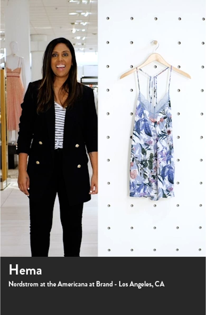 Michelle Lace Trim Floral Chemise, sales video thumbnail