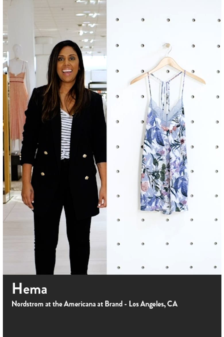 Michelle Lace Trim Floral Chemise video
