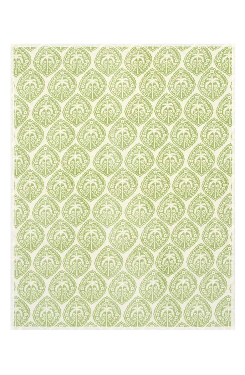 ChappyWrap Carolina Palms Throw Blanket, Alternate, color, Green