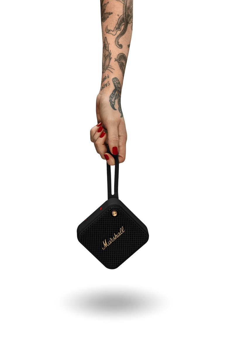 Willen Wireless Speaker, Alternate, color, BLACK/ BRASS