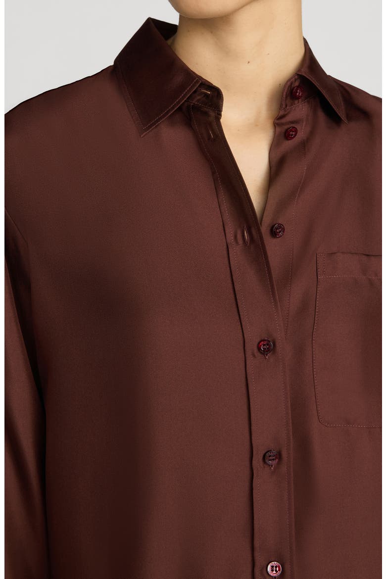 Silk Boy Shirt, Alternate, color, CURRANT