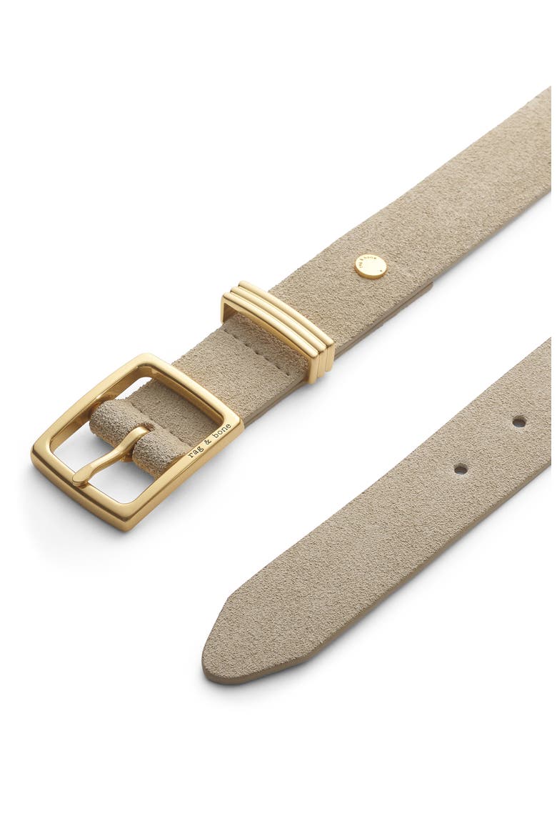 X Boyfriend 2.0 Suede Belt, Alternate, color, TAUPE SUEDE