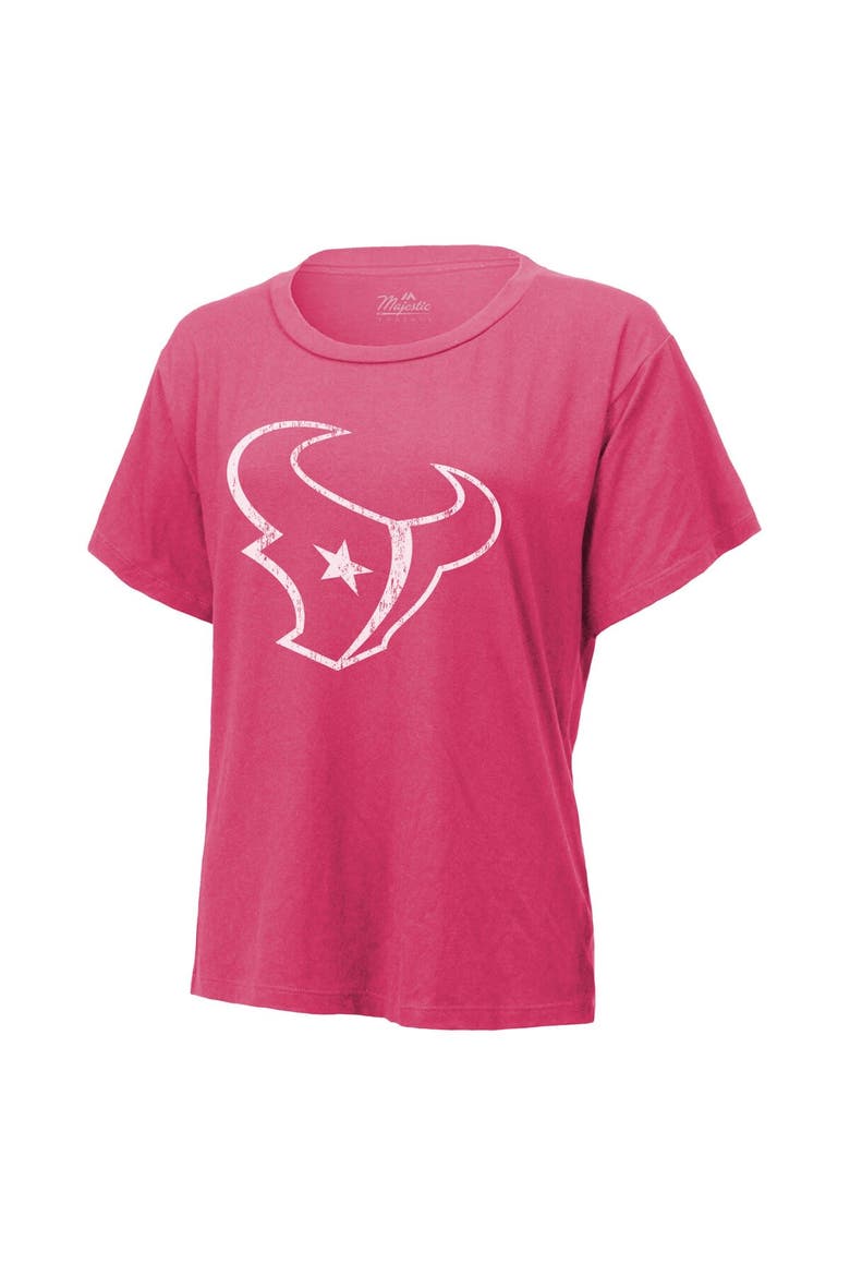 Women's Majestic Threads C.J. Stroud Pink Houston Texans Name & Number T-Shirt, Alternate, color, Pink