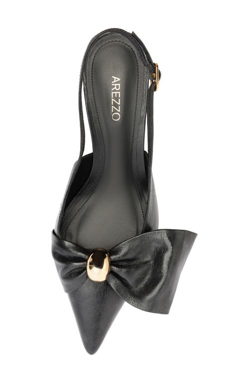Arezzo Rayna Slingback Pointed Toe Pump In Black