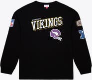 Mitchell & Ness Men's Mitchell & Ness Black Minnesota Vikings Big & Tall Training Camp Long Sleeve T-Shirt