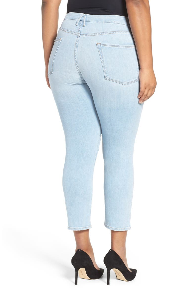 Good Cuts High Rise Ripped Boyfriend Jeans, Alternate, color, BLUE 011