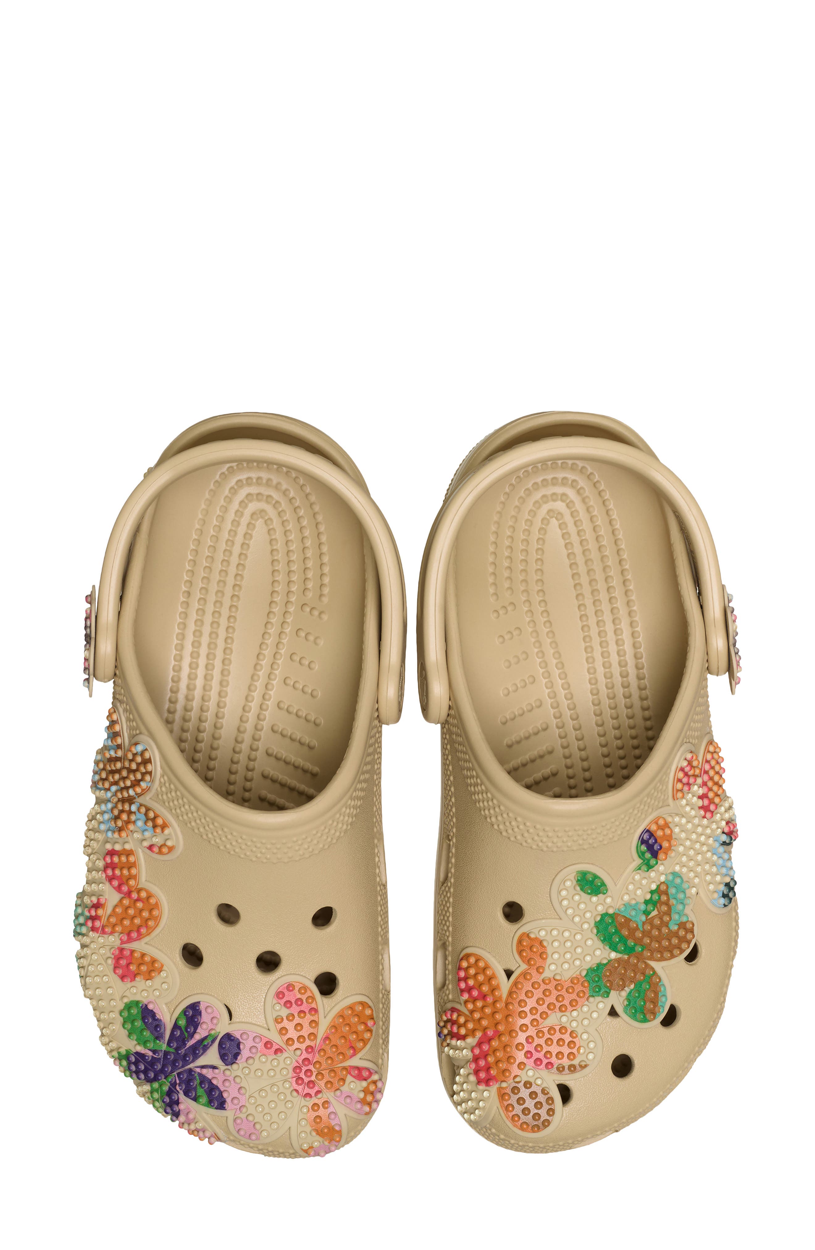 CROCS Classic Beaded Clog, Alternate, color, Beige