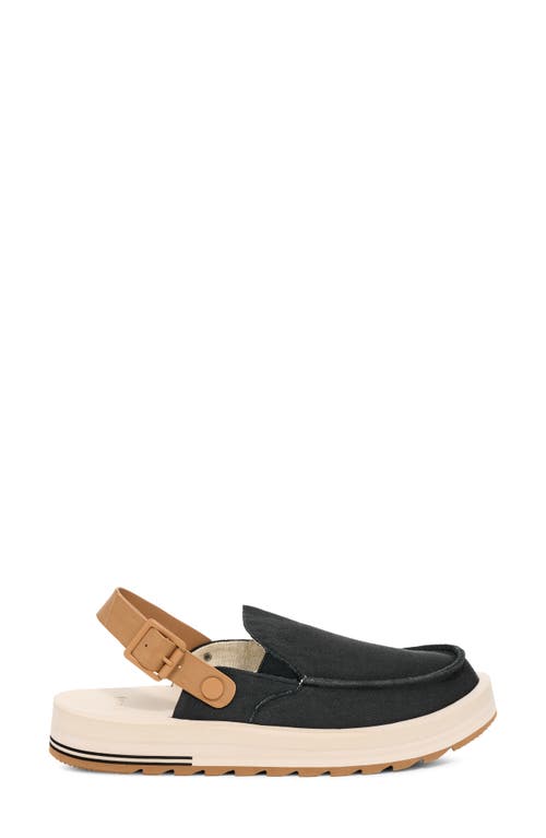 Sanuk Donna Mesa Slingback Mule In Black