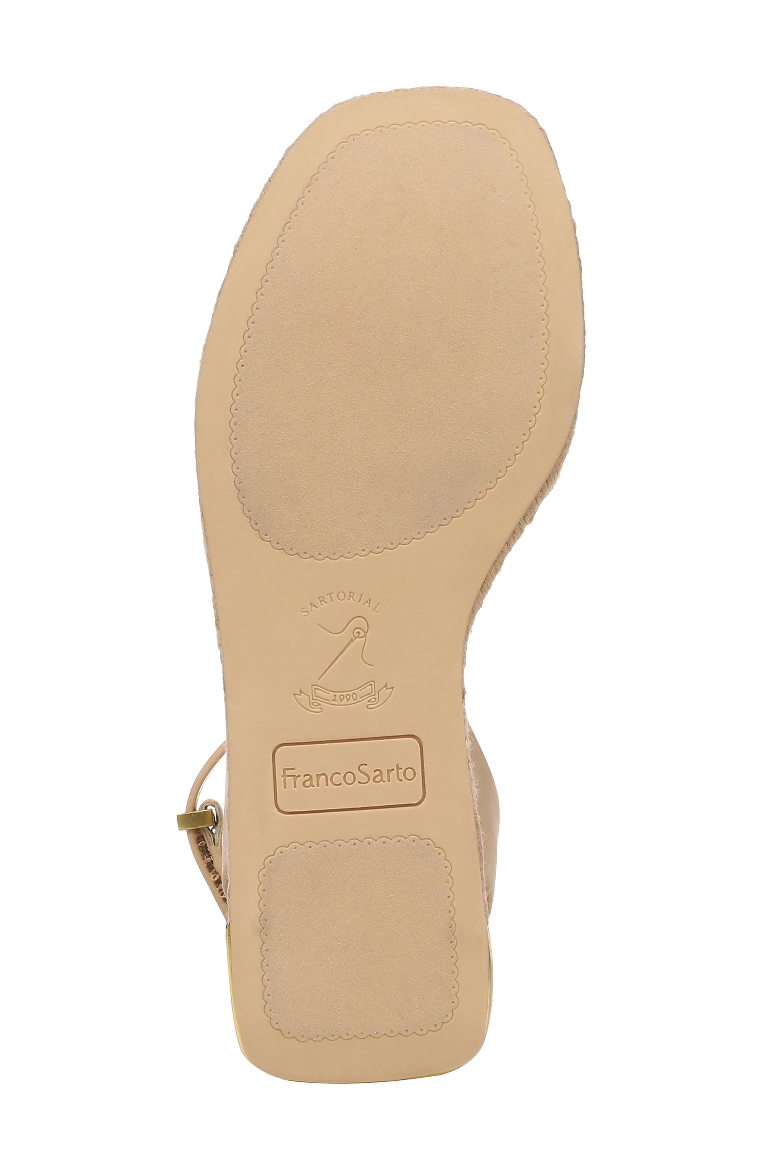 Franco Sarto Tiffany Platform Wedge Sandal, Alternate, color, Natural