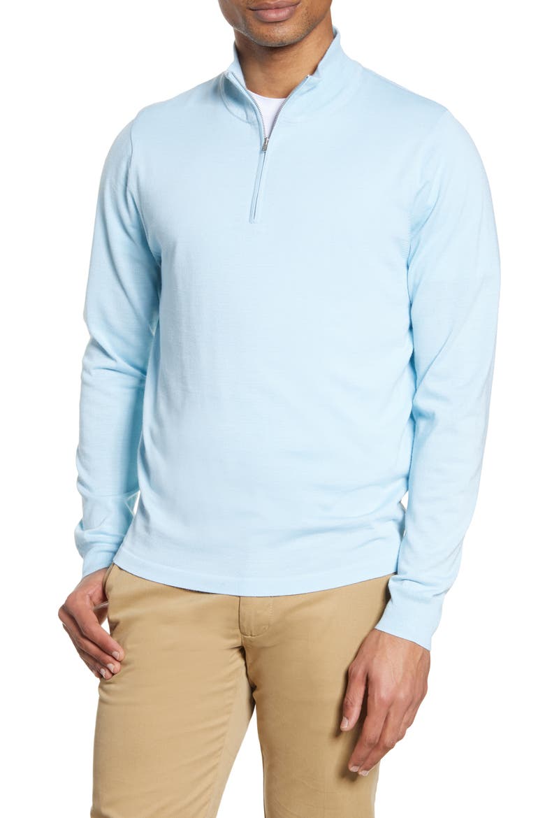 Men's Shop Tech-Smart CoolMax® Quarter Zip Pullover, Main, color, BLUE COOL