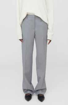 Classic Straight Leg Wool Pants