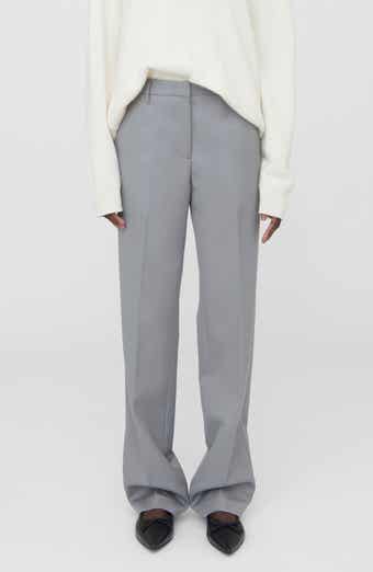 Classic Straight Leg Wool Pants