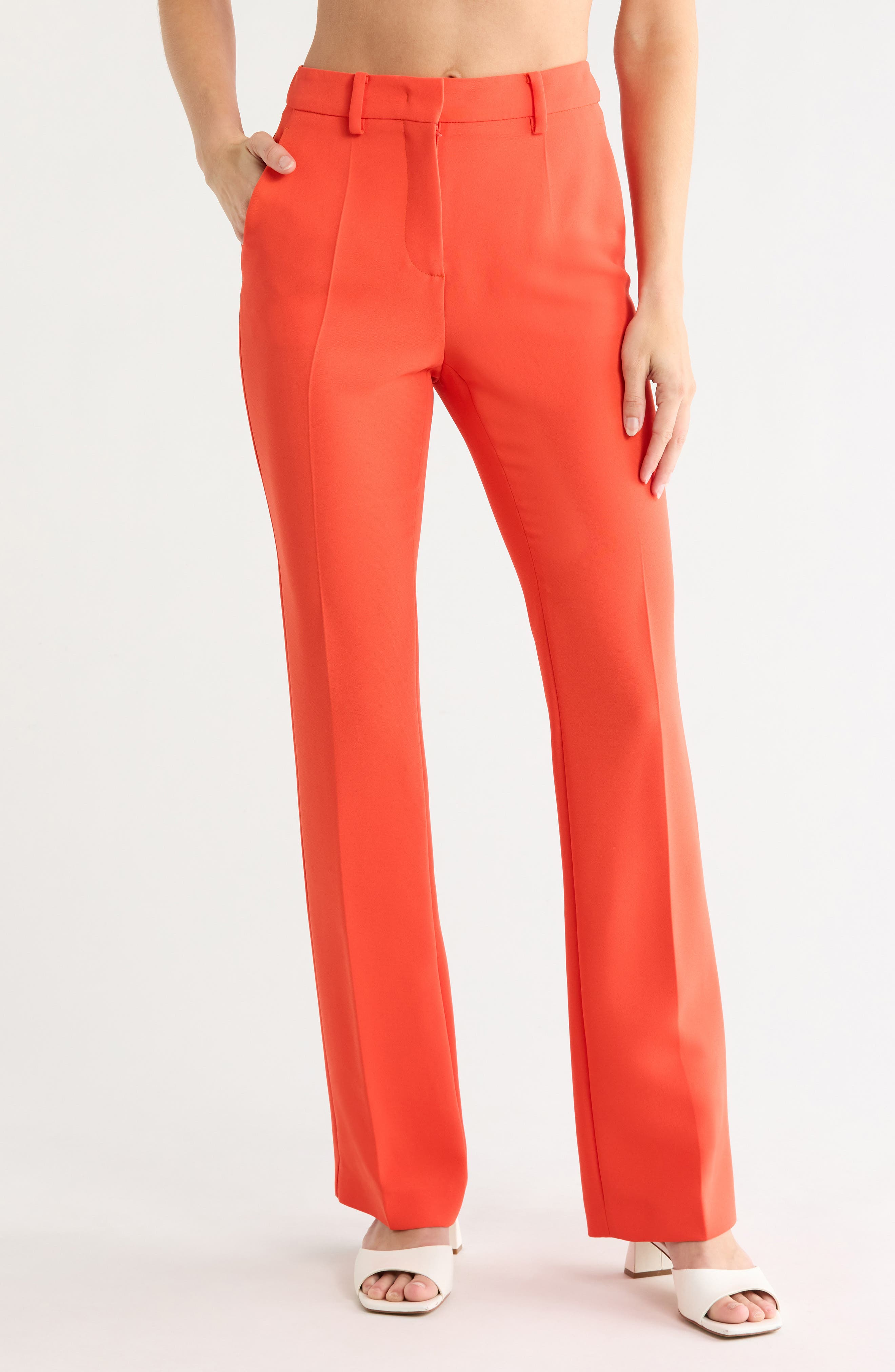 High Waist Tailored Trousers
