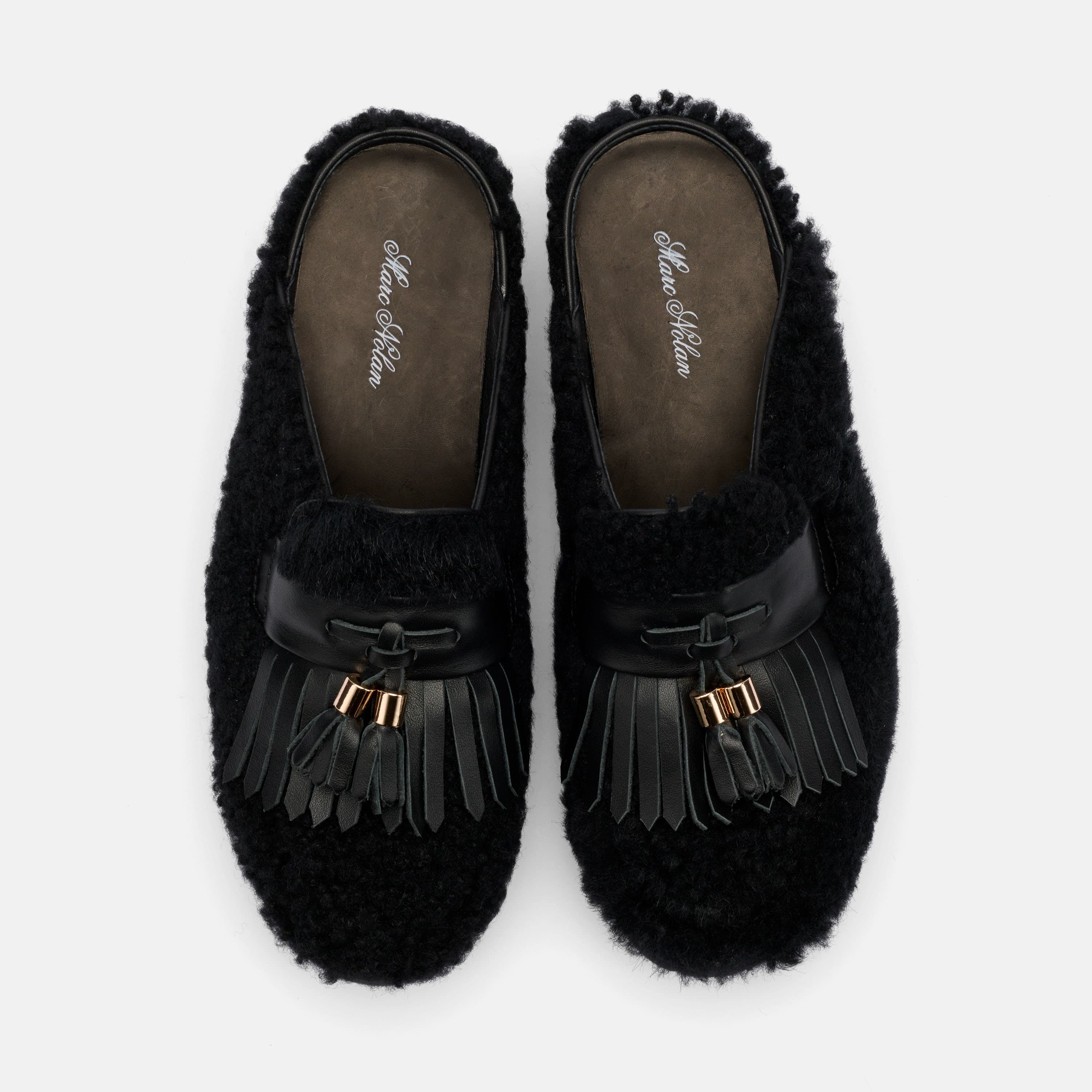 Hollis Tassel Mule, Alternate, color, Black
