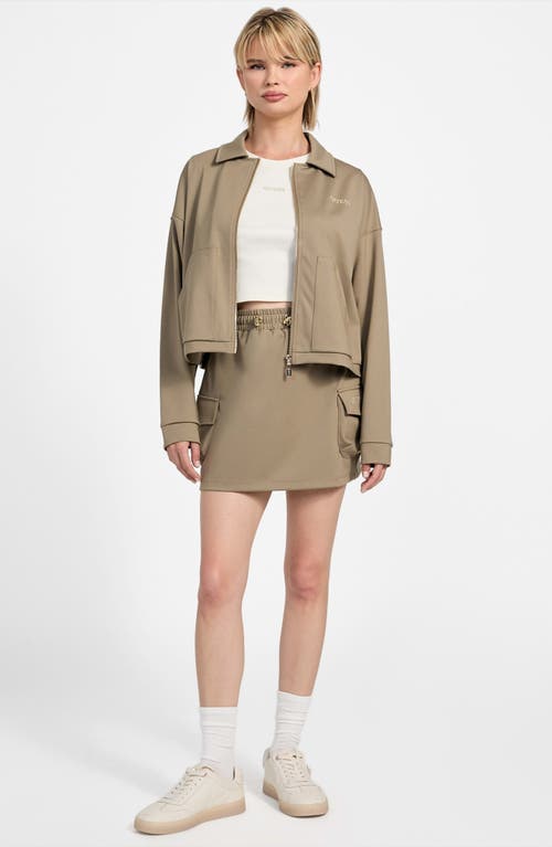 Guess Carla Cargo Miniskirt In Brown