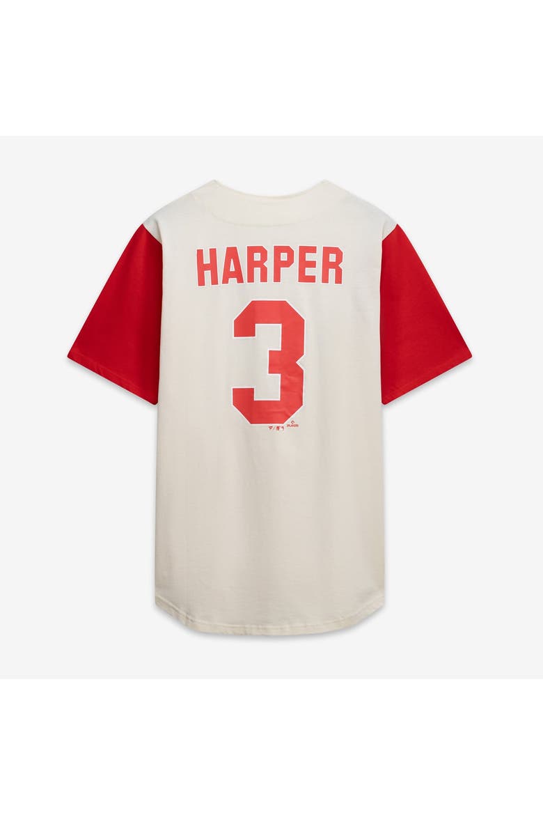 Men's Profile Cream/Red Philadelphia Phillies Big & Tall Two-Color Fashion Jersey, Alternate, color, Cream