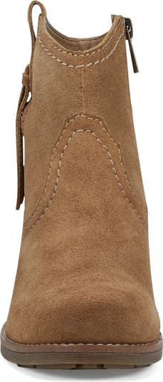Irene Block Heel Zip Bootie