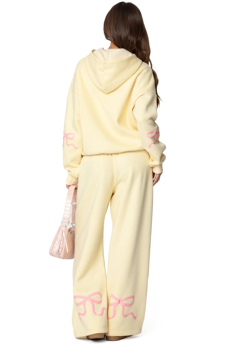 Bonney Bow Detail Sweatpants, Alternate, color, YELLOW