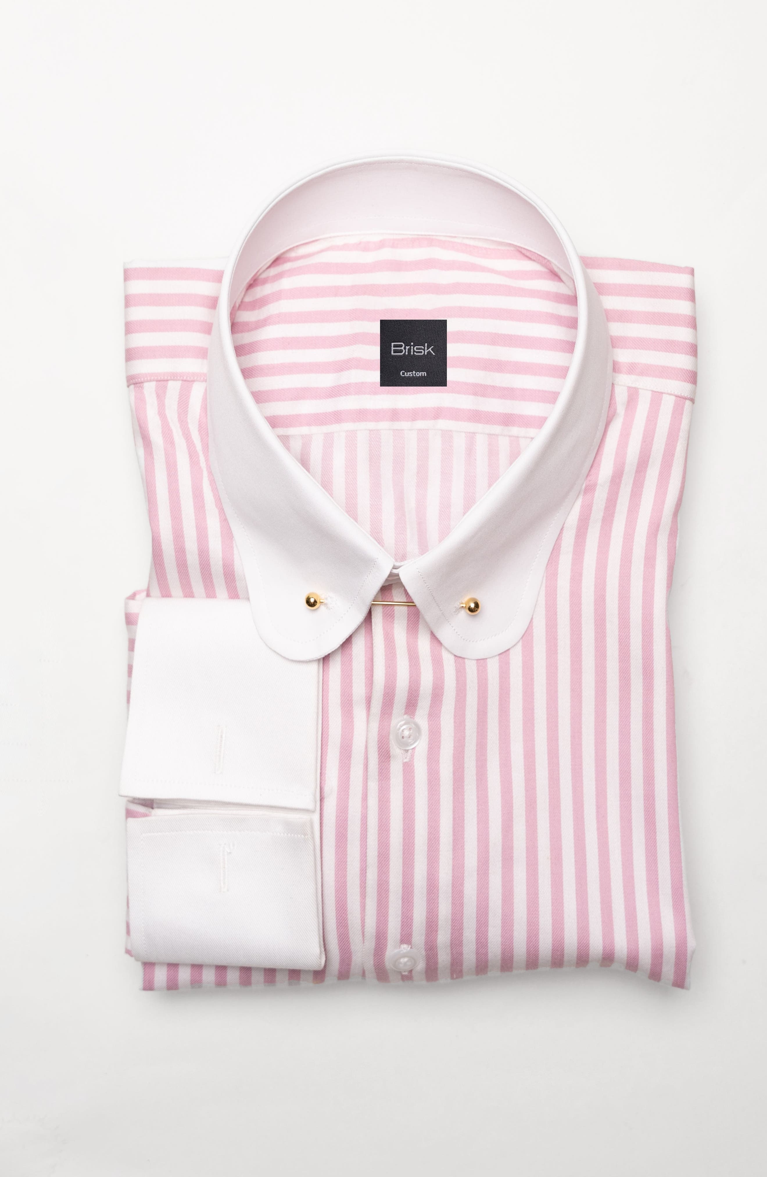 selected White Club Golden Pin Collar