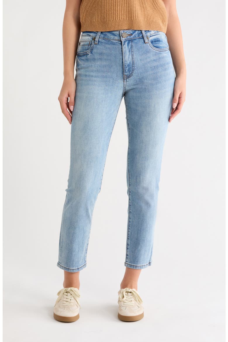 Katy High Waist Ankle Straight Leg Jeans, Main, color, CELSIA