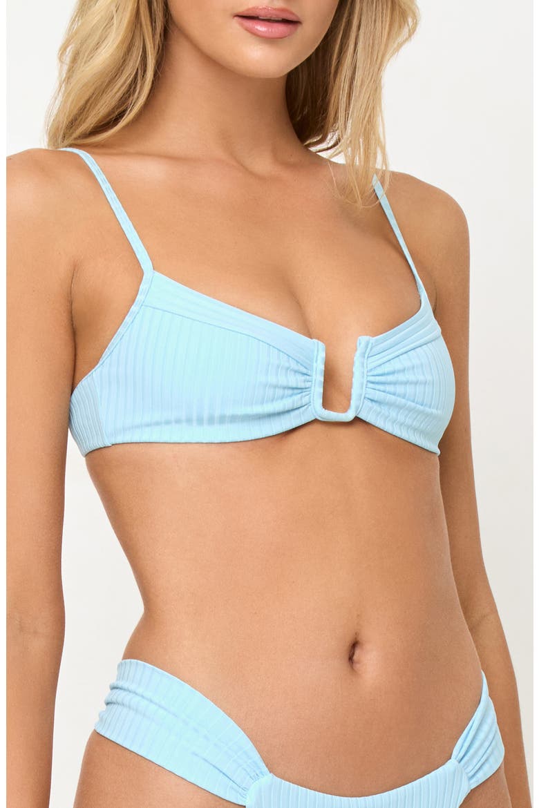 Peyton Bikini Top, Alternate, color, TOURMALINE
