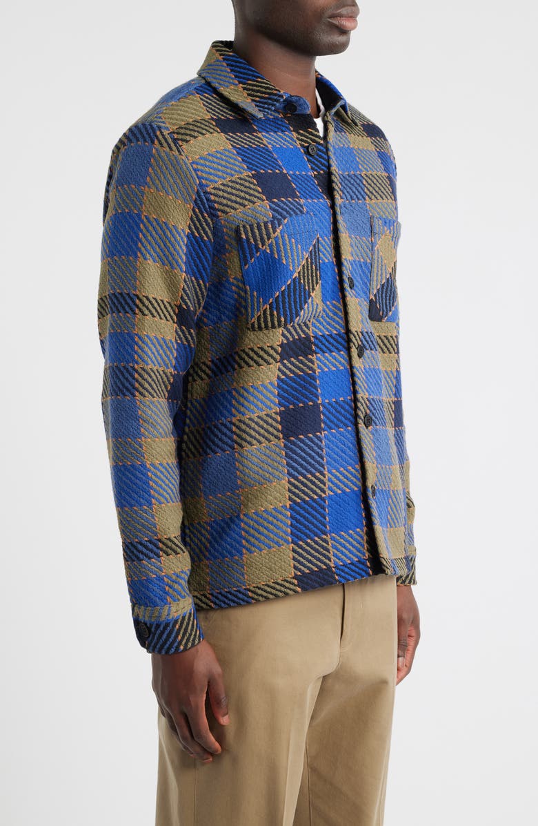 Wax London Whiting Overshirt, Alternate, color, Blue / Khaki
