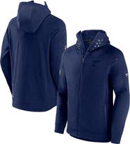FANATICS Men's Fanatics Branded Heather Navy St. Louis Blues Authentic Pro Road Tech Full-Zip Hoodie Jacket