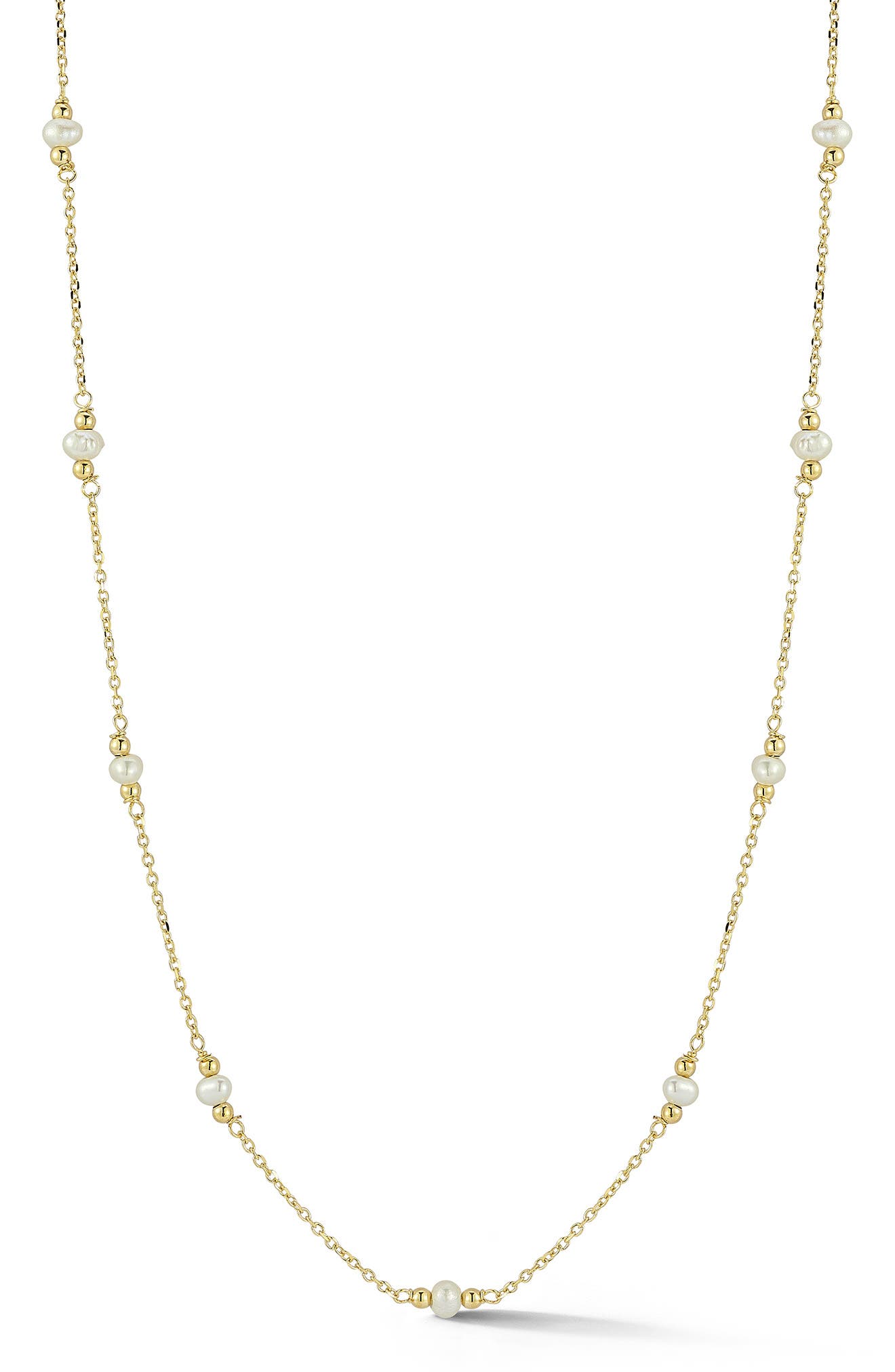 Ember Fine Jewelry Freshwater Pearl Station Necklace