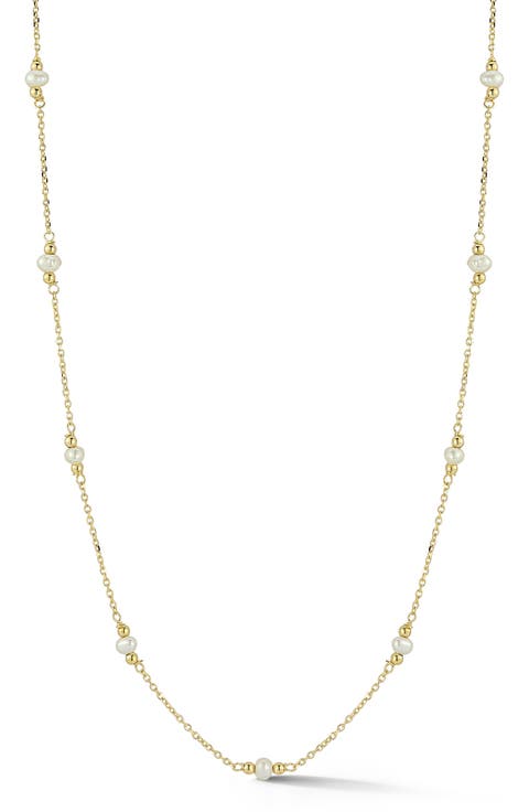 Freshwater Pearl Station Necklace