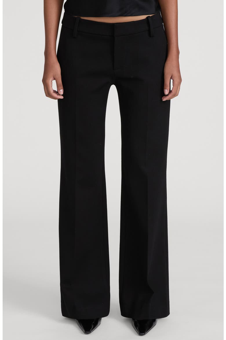 The Pixie Low Rise Trousers, Main, color, BLACK