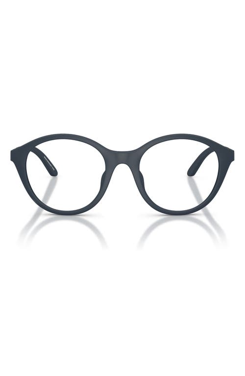 Emporio Armani Kids' 48mm Round Optical Glasses In Black